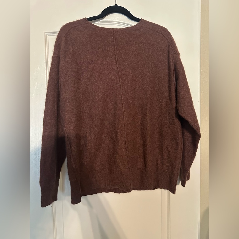 Free People School Boy Cashmere Cardi Brown Size M - Picture 3 of 3